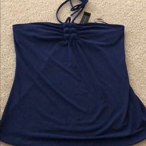 Deep blue halter top